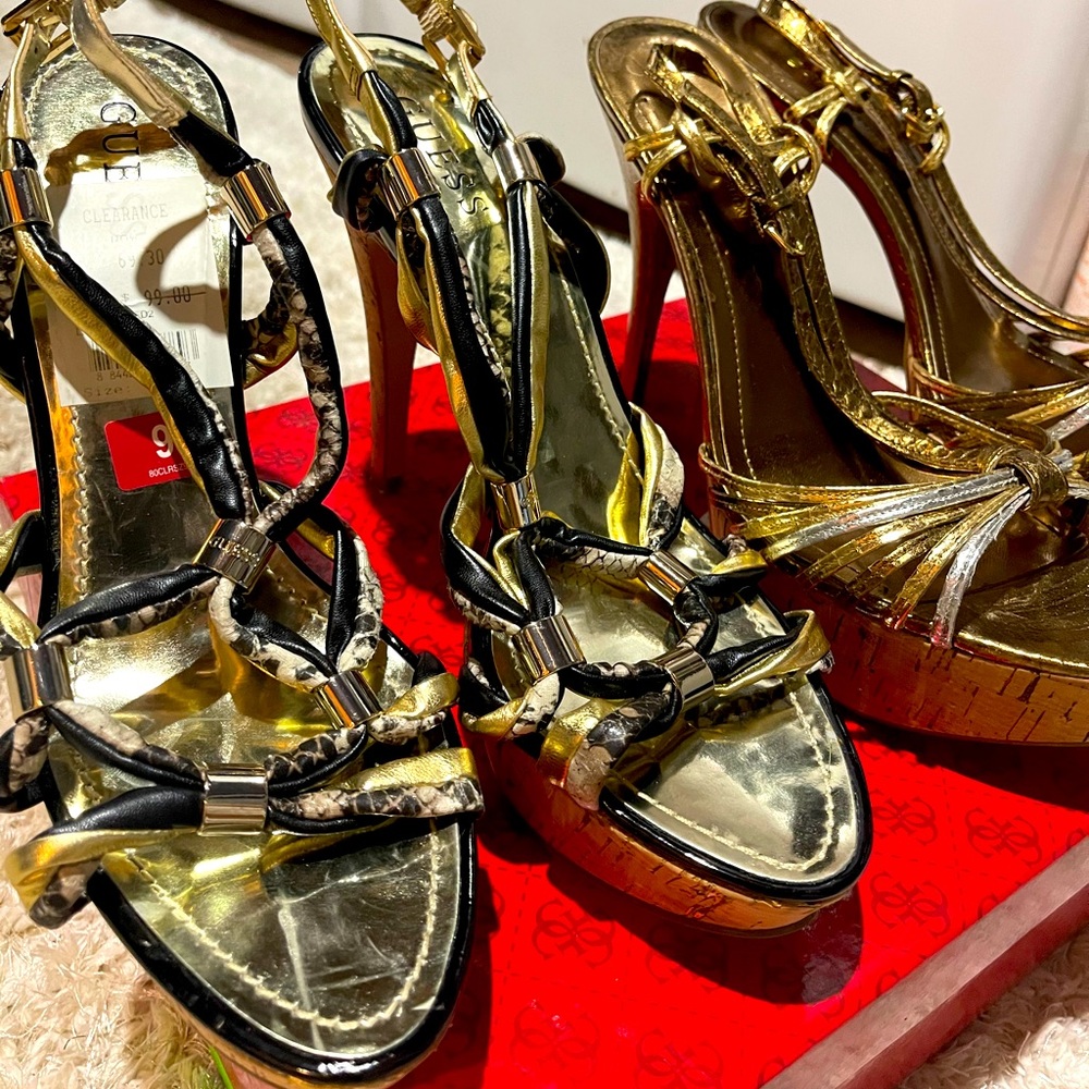2 pair of Guess heels